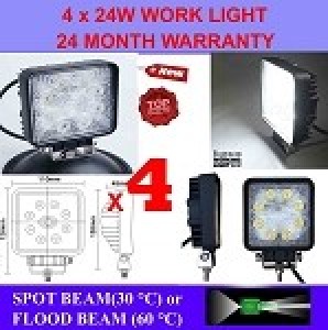 4 x 24W LED WORK LIGHT 