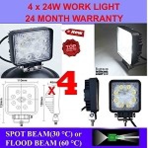 4 x 24W LED WORK LIGHT 