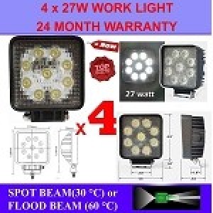 4 x 27W LED WORK LIGHT